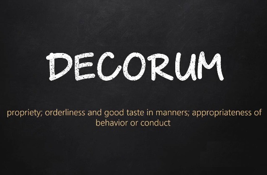 Decorum The Committee On Discipline